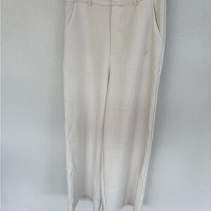 Princess Polly’s Women’s White Wide-Leg Pants/trousers
